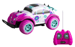 SAMOCHÓD ZDALNIE STEROWANY PIXIE AUTO R/C PILOT EXOST RÓŻOWY RETRO