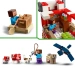 LEGO MINECRAFT DOM GRZYBOWEJ KROWY WYSPA FIGURKI STEVE 500 EL. 21270