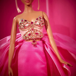 BARBIE LALKA KOLEKCJONERSKA Z RÓŻOWEJ KOLEKCJI PINK COLLECTION SIGNATURE 