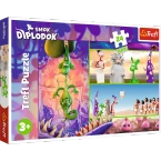PUZZLE MAXI 24 CIEKAWSKI SMOK DIPLODOK DUŻE ELEMENTY UKŁADANKA TREFL 14376