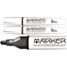 MARKER SUCHOŚCIERALNY DO BIAŁYCH TABLIC 3mm CZARNY STOŻKOWy TETIS - 2 szt.