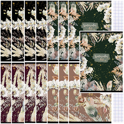 ZESZYT W KRATKĘ A5/60 KARTEK LAMINOWANY UNIPAP WATERCOLOR - 15 sztuk