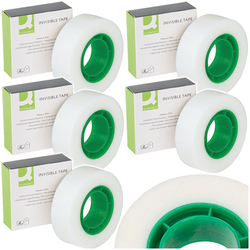 TAŚMA MATOWA KLEJĄCA NIEWIDOCZNA PO NAKLEJENIU Q-CONNECT 19mm x 33m - 5 szt