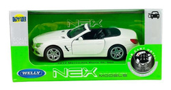MERCEDES-BENZ SL 500 2012 BIAŁY METALOWY SAMOCHÓD KOLEKCJONERSKI WELLY 1:34