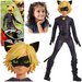 MIRACULOUS BIEDRONKA I CZARNY KOT ADRIEN LALKA CAT NOIR RUCHOME ELEMENTY
