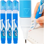 KOREKTOR W DŁUGOPISIE PIÓRZE METALOWA KOŃCÓWKA SZKOLNY 8 ml DELI - 3 szt.