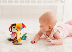 ZAWIESZKA DO WÓZKA ŁÓŻECZKA PTAK TUKAN IWO SENSORYCZNA KOLOROWA BALIBAZOO