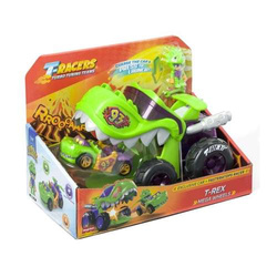 T-RACERS MEGA WHEELS - POJAZD T-REX + FIGURKA