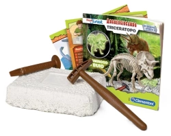 WYKOPALISKA SKAMIENIAŁOŚCI DINOZAUR TRICERATOPS FLUORESCENCYJNY CLEMENTONI