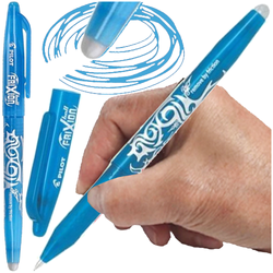 DŁUGOPIS WYMAZYWALNY PIÓRO PILOT FRIXION BALL 0.7mm LAZUROWY - 3 sztuki