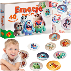 MEMOSY GRA PLANSZOWA PAMIĘCIOWA EMOCJE ROZWIJA PAMIĘĆ UCZY I BAWI ALEXANDER