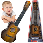 GITARA AKUSTYCZNA 6-STRUNOWA DLA DZIECI Z KOSTKĄ CIEMNA INSTRUMENT MUZYCZNY