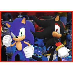 PUZZLE 4w1 SONIC THE HEDGEHOG PRZYGODY SONICA UKŁADANKA 34625 TREFL