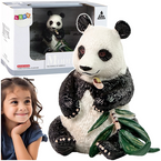 FIGURKA KOLEKCJONERSKA PANDA WIELKA Z BAMBUSEM Z SERII ZWIERZĘTA ŚWIATA