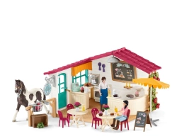 SCHLEICH HORSE CLUB KAWIARNIA DLA JEŹDŹCÓW KOŃ FIGURKI AKCESORIA 42592