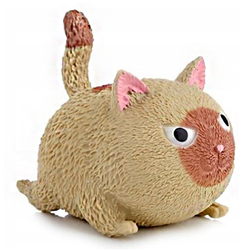 GUMOWY KOTEK ANTYSTRESOWY ASKATO GNIOTEK DO ŚCIASKANIA ROZCIĄGANIA BRĄZOWY