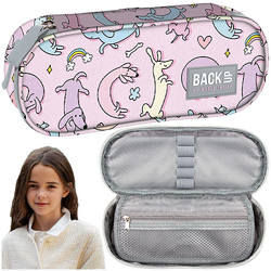 PIÓRNIK SZKOLNY SASZETKA USZTYWNIANA TUBA BACKUP RÓŻOWA PIESKI PB7A06