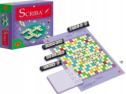 SCRIBA TRAVEL SCRABLE GRA SŁOWNA EDUKACYJNA ALEXANDER TWORZENIE SŁÓW LITERY