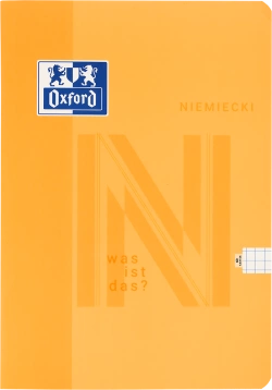 ZESZYT SZKOLNY PRZEDMIOTOWY J. NIEMIECKI A5 60 KARTEK W KRATKĘ 90g OXFORD