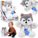 PIESEK INTERAKTYWNY HUSKY NAGRYWA ODTWARZA CZUJNIKI DOTYKU KOŁYSANKI DUMEL