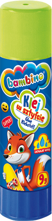 KLEJ BAMBINO W SZTYFCIE 9g MINI ZOO SZKOLNY MOCNY BEZBARWNY