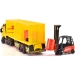 CIĘŻARÓWKA Z NACZEPĄ DHL TIR Z PRZYCZEPĄ AUTO ŚWIATŁO DŹWIĘK DICKIE TOYS