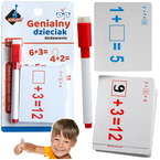 GENIALNY DZIECIAK DODAWANIE FISZKI MATEMATYCZNE NAUKA LICZENIA ASKATO