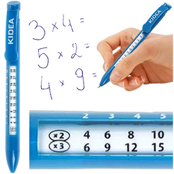 DŁUGOPIS NIEBIESKI AUTOMATYCZNY Z TABLICZKĄ MNOŻENIA ŚCIĄGA KIDEA