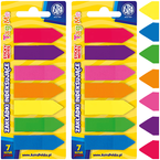 ZAKŁADKI INDEKSUJĄCE KARTECZKI SAMOPRZYLEPNE ASTRA 7 x 25 sztuk - 2 op.