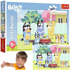 PUZZLE BLUEY 100 EL. WESOŁY ŚWIAT BLUEY UKŁADANKA DLA DZIECI TREFL 16471