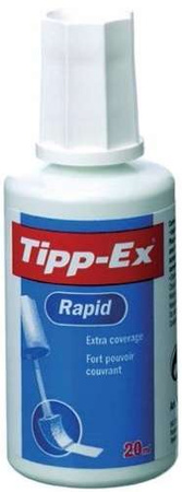 KOREKTOR W PŁYNIE W BUTELCE Z GĄBKĄ SZYBKOSCHNĄCY 20ml BIC TIPP-EX RAPID