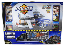 ZESTAW GIGANT MIASTO BAZA POLICJI CIĘŻARÓWKA AUTA