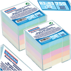 KOSTKA NIEKLEJONA W PUDEŁKU DONAU 92x92x82mm KARTECZKI KOLOROWE - 2 szt.