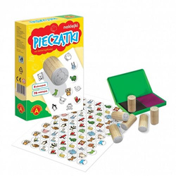  PIECZĄTKI I NAKLEJKI ZE ZWIERZĄTKAMI DREWNIANE STEMPLE ALEXANDER 