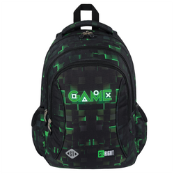 PLECAK SZKOLNY TRZYKOMOROWY LEKKI 22L ST.RIGHT BP-77 DLA GRACZA GREEN GAME