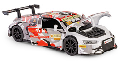 AUDI R8 GT3 FIA GT 2015 SAMOCHÓD METALOWY POJAZD ŚWIATŁO DŹWIĘK NAPĘD 1:32