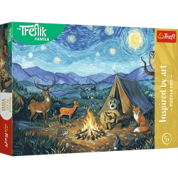 PUZZLE 100 EL. RODZINA TREFLIKÓW PRZY OGNISKU INSPIRED BY ART TREFL 16564