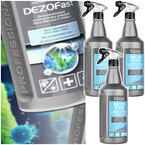 CLINEX DEZOFAST PŁYN DO DEZYNFEKCJI POWIERZCHNI BAKTERIOBÓJCZY 1L - 3 szt.