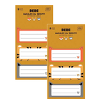 NAKLEJKI NA ZESZYTY PODRĘCZNIKI BB FRIENDS BOYS INTERDRUK 9 szt. - 2 opak.