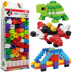 KLOCKI MAŁYCH GENIUSZY KONSTRUKCYJNE EDUKACYJNE KOLOROWE 160 EL. ASKATO