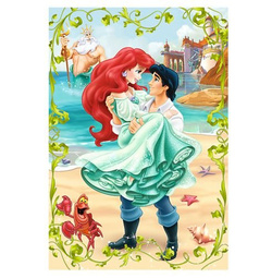 PUZZLE SPOTKANIE NA PLAŻY KSIĘŻNICZKI 100 EL TREFL