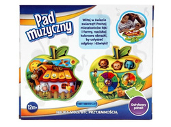 PAD MUZYCZNY DOTYKOWY JABŁUSZKO ŁĄKA ZWIERZAKI