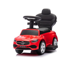 JEŹDZIK Z RĄCZKĄ DLA DZIECI SAMOCHÓD MERCEDES-BENZ C CZERWONY MILLY MALLY