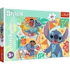 PUZZLE MAXI 24 STITCH WESOŁY DZIEŃ LILO & STITCH DUŻE ELEMENTY TREFL 14365