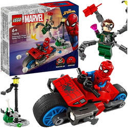 LEGO MARVEL SPIDERMAN POŚCIG NA MOTOCYKLU DOCK OCK I VENOM 76275