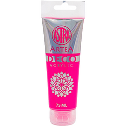 FARBA AKRYLOWA DECO ARTEA TUBKA ASTRA NEONOWY RÓŻOWY 75 ml
