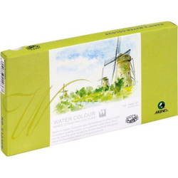 FARBY AKWARELOWE E1336B 12 KOLORÓW 12 ML - MARIES