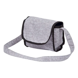 WÓZEK DLA LALEK TREDNY GŁĘBOKI SZARY Z TOREBKĄ WYTRZYMAŁY BAYER