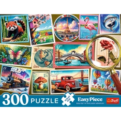 PUZZLE EASYPIECE 300 ELEMENTÓW ZNACZKI POCZTOWE UKŁADANKA 23100 TREFL