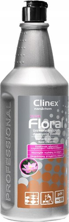 CLINEX FLORAL BLUSH UNIWERSALNY PŁYN DO PODŁÓG 1L BEZ SMUG - 4 szt.